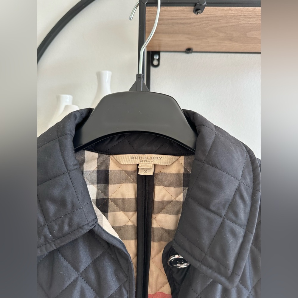 Burberry Brit Quilted Coat/Jacket Nova Check Sz. S - Picture 8 of 8